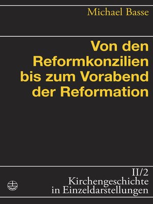 cover image of Von den Reformkonzilien bis zum Vorabend der Reformation